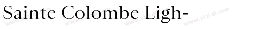 Sainte Colombe Ligh字体转换
